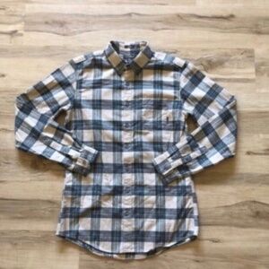 Eddie Bauer Mens Plaid Button Up Shirt